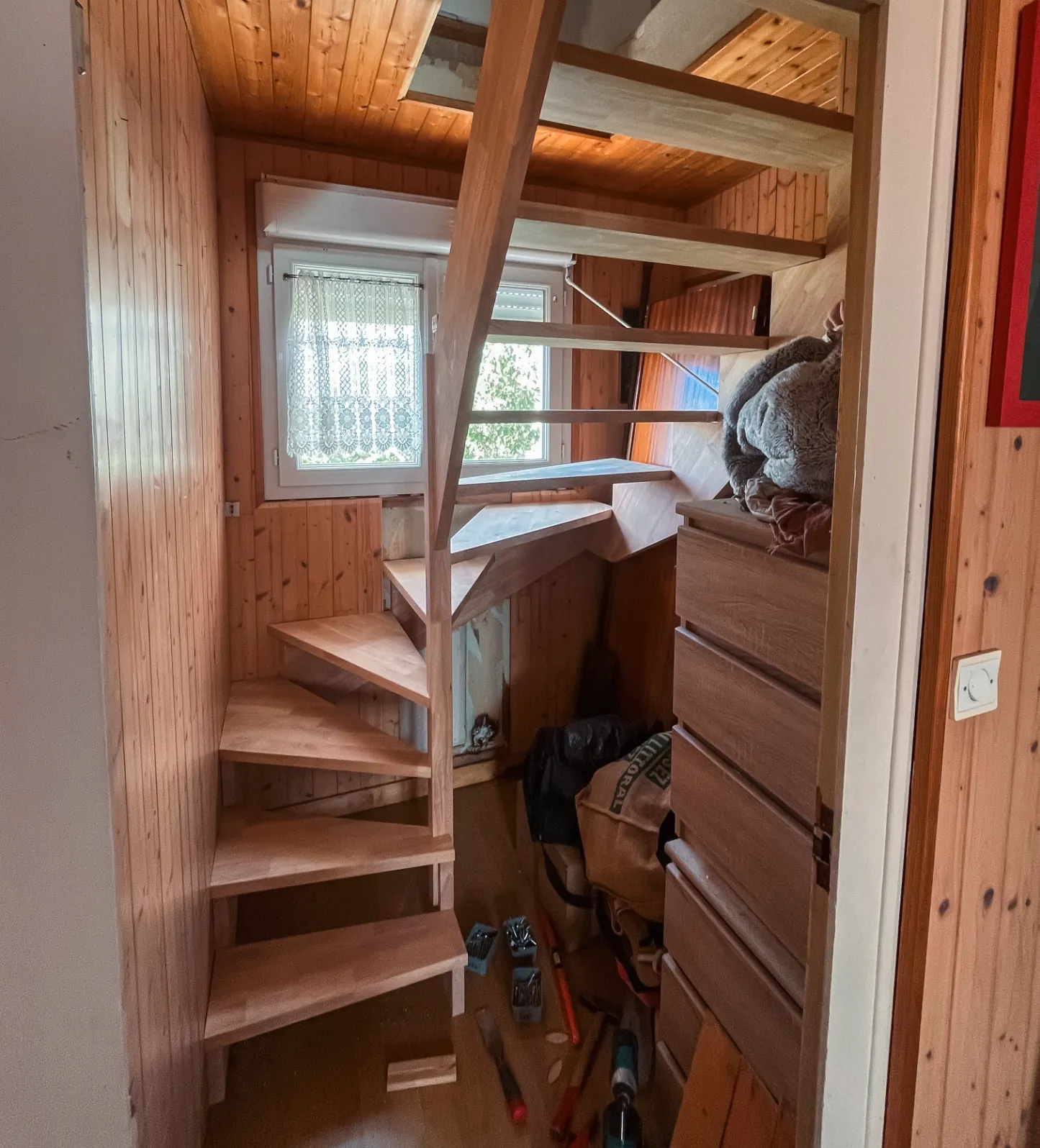 Agencement et création d'un escalier en bois