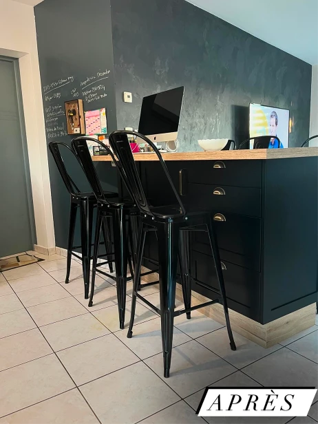 Création d'un ilot bar pour cuisine sur mesure