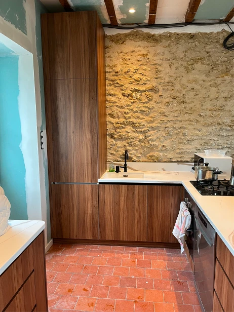 Cuisine sur mesure menuiserie en bois