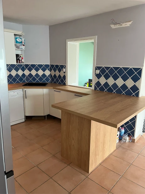 Cuisine sur mesure en bois