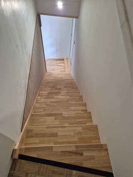 Réalisation d'un escalier menuiserie