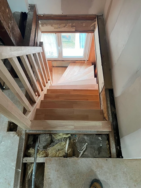 Escalier en bois